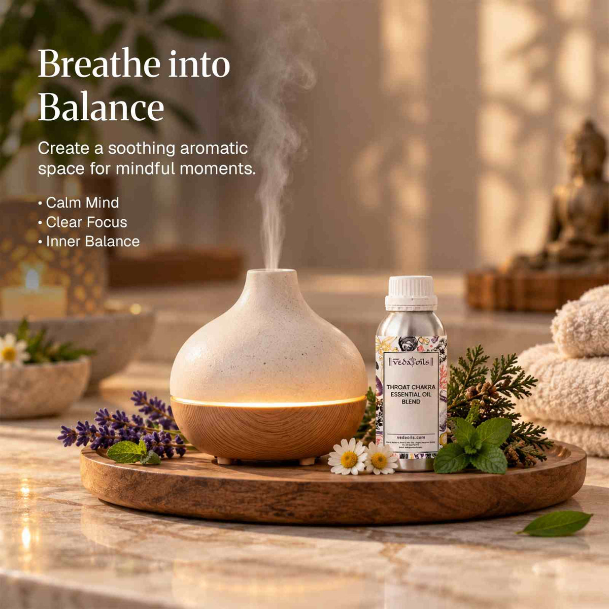 Throat Chakra Essential Oil Blend Diffuser