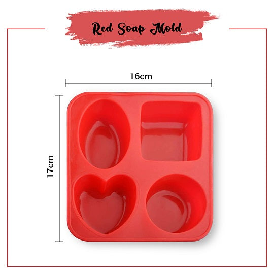 4 Cavity Soap Mold Dimension