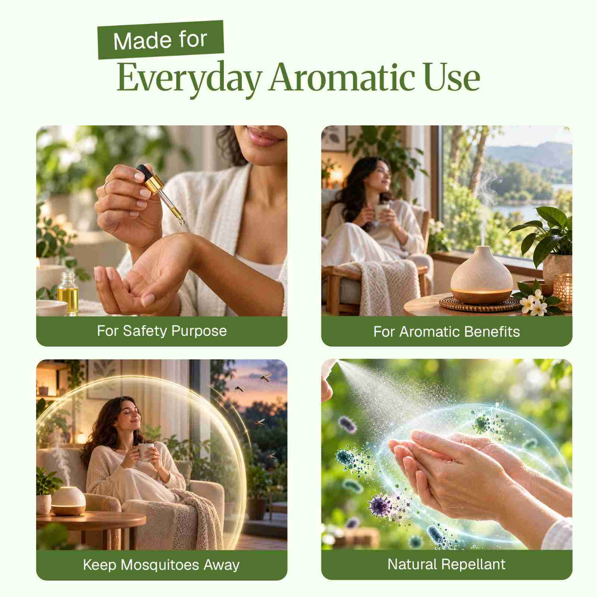 Mosquito Repellent Essential Oil Blend Everyday uses