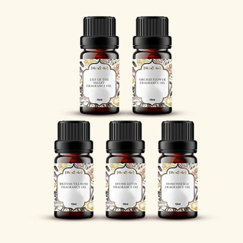 5 Feminine Fragrance Oils Sample Kit - 10 Ml Each
