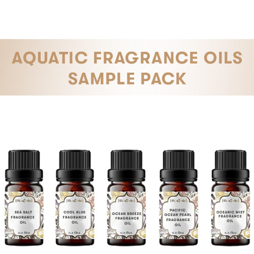5 Aquatic Fragrance Oils Sample Kit set
