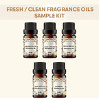 5 Fresh / Clean Fragrance Oils Sample Kit pack