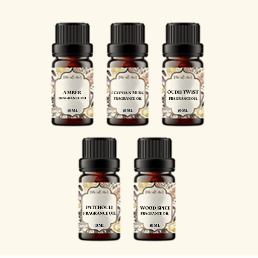 5 Oriental / Amber Fragrance Oils Sample Kit