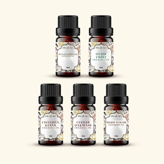 5 Woody Fragrance Oils Sample Kit