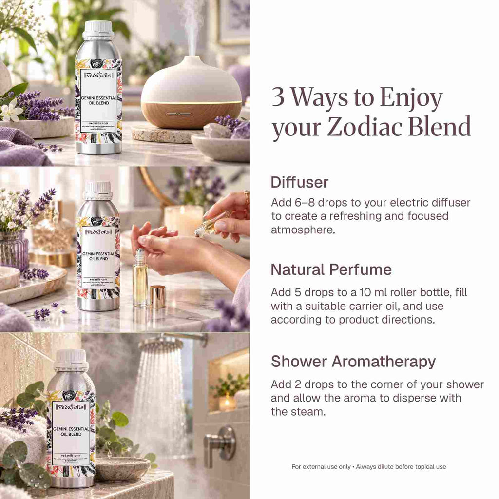 Ways to use Gemini Essential Oil Blend