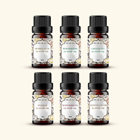 6 Lip Flavour Oil Sample Kit - 10 Ml Each