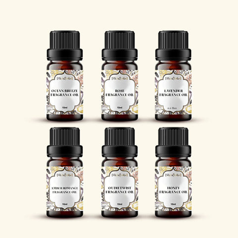 6 Romance Fragrance Oils Sample Kit - 10 Ml Each