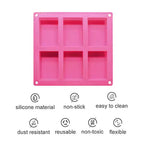 6 Cavity Rectangle Silicone Soap Mold Benefits