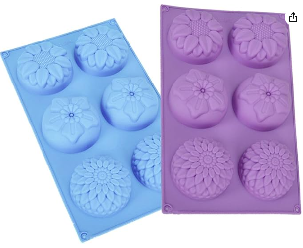 6 Cavity Round Flower Shaped Soap Mould Benefits