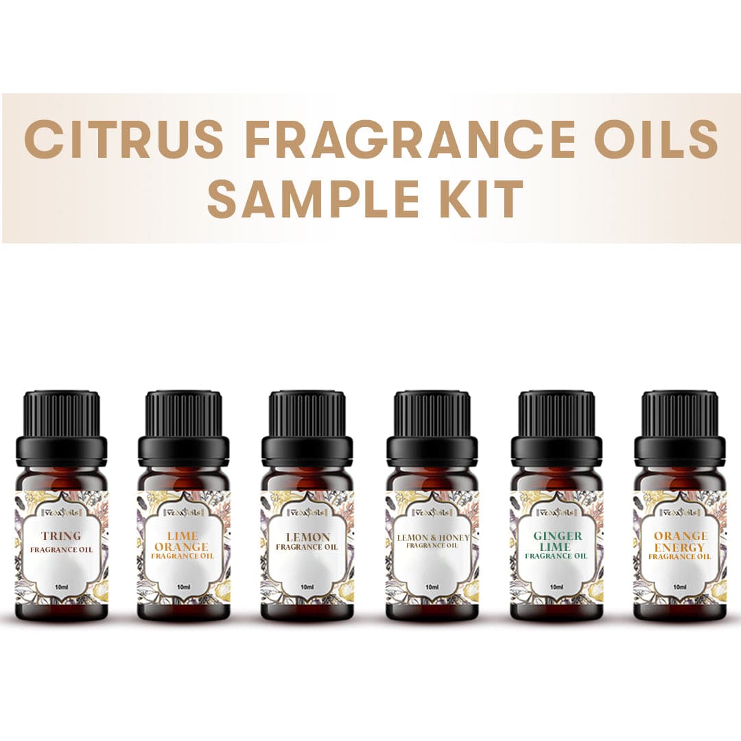 6 Citrus Fragrance Oils Sample Kit set