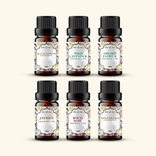 6 Floral Fragrance Oils Sample Kit 