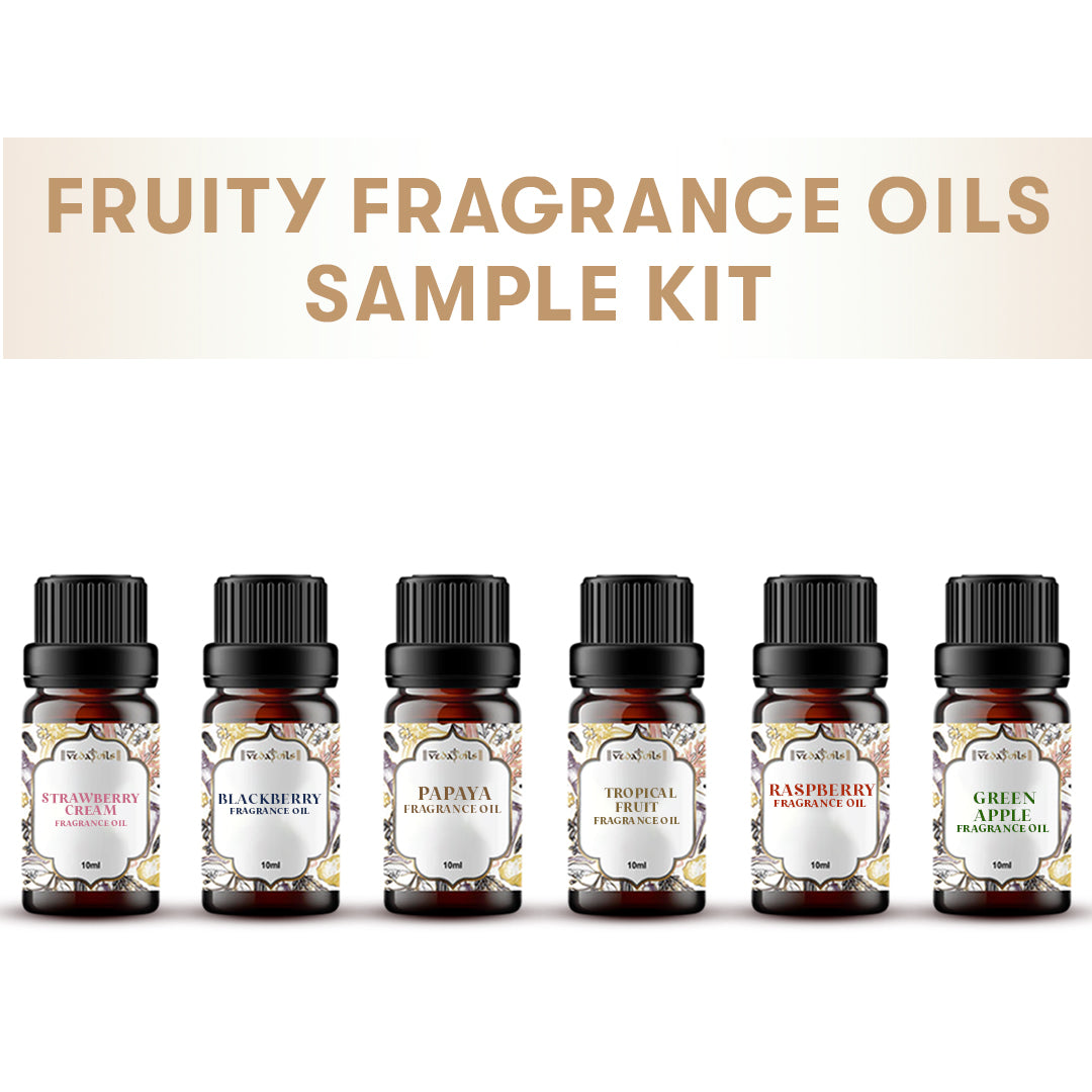 6 Fruity Fragrance Oils Sample Kit set