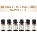 6 Herbal Fragrance Oils Sample Kit set