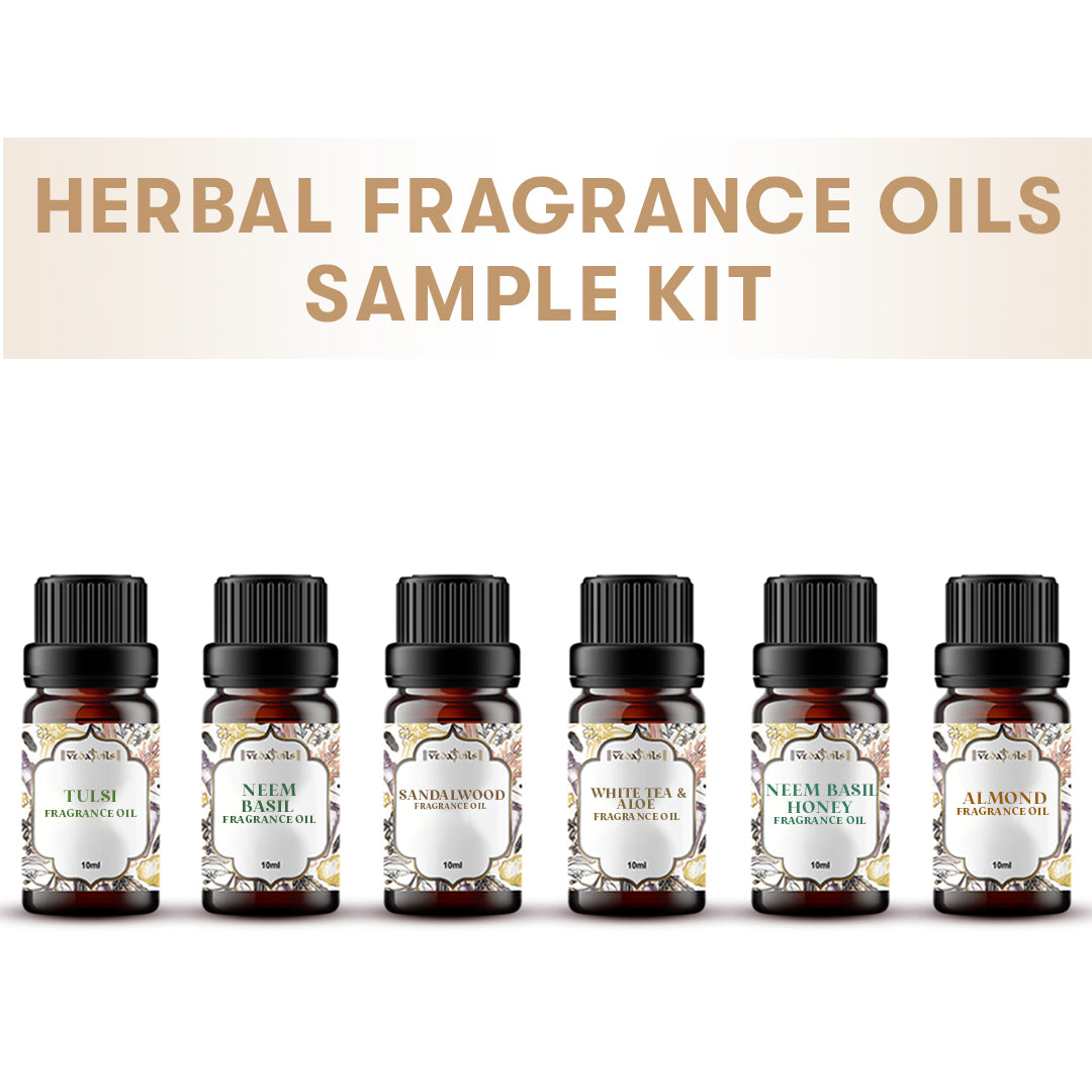 6 Herbal Fragrance Oils Sample Kit set