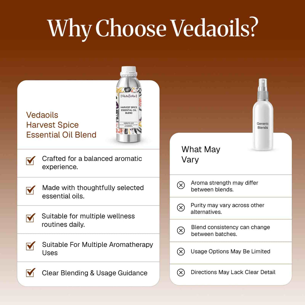 Why do you choose Harvest Spice Essential Oil Blend from VedaOils