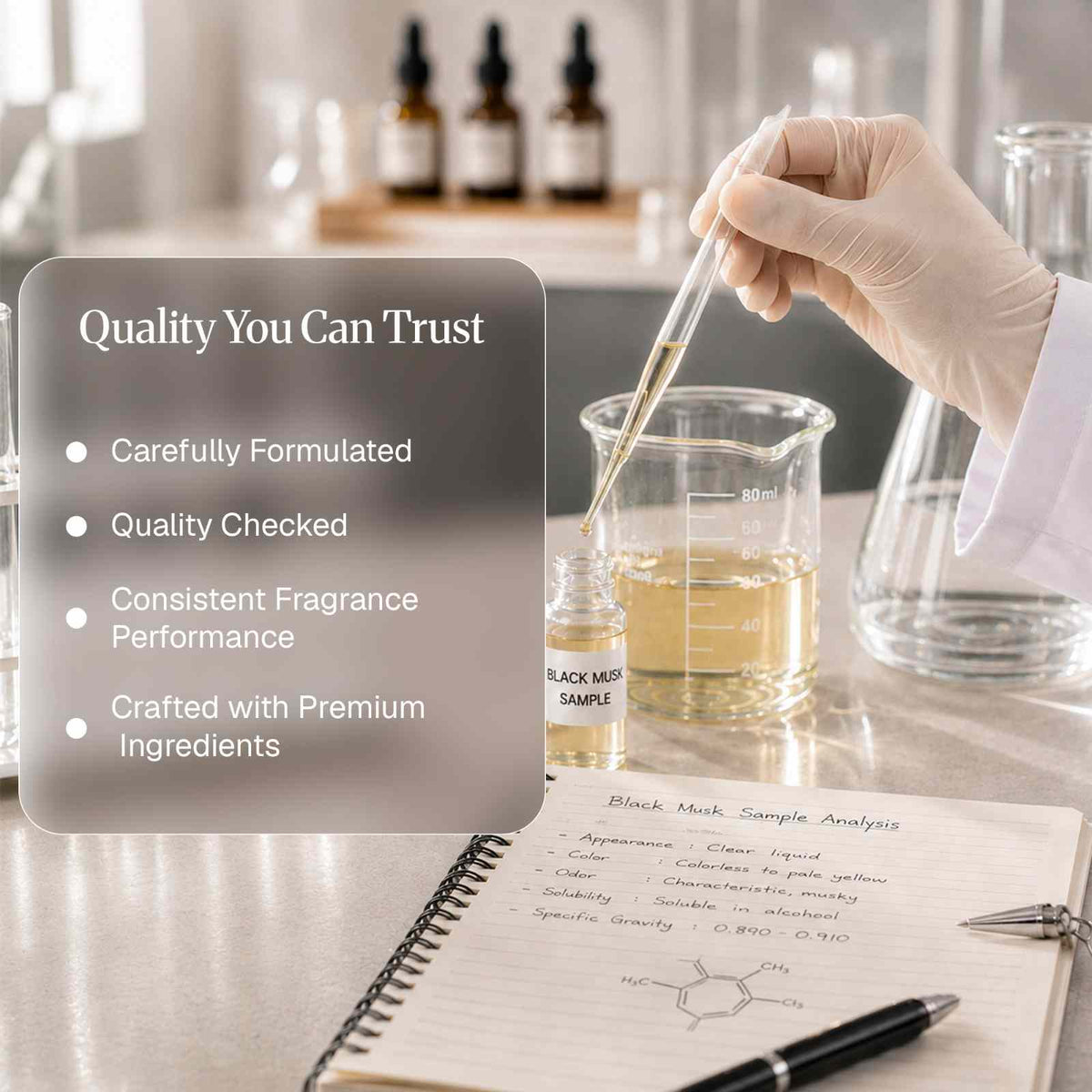 Lab Tested Black Musk Fragrance Oil