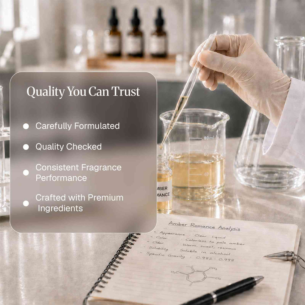 Lab Tested Amber Romance Fragrance Oil