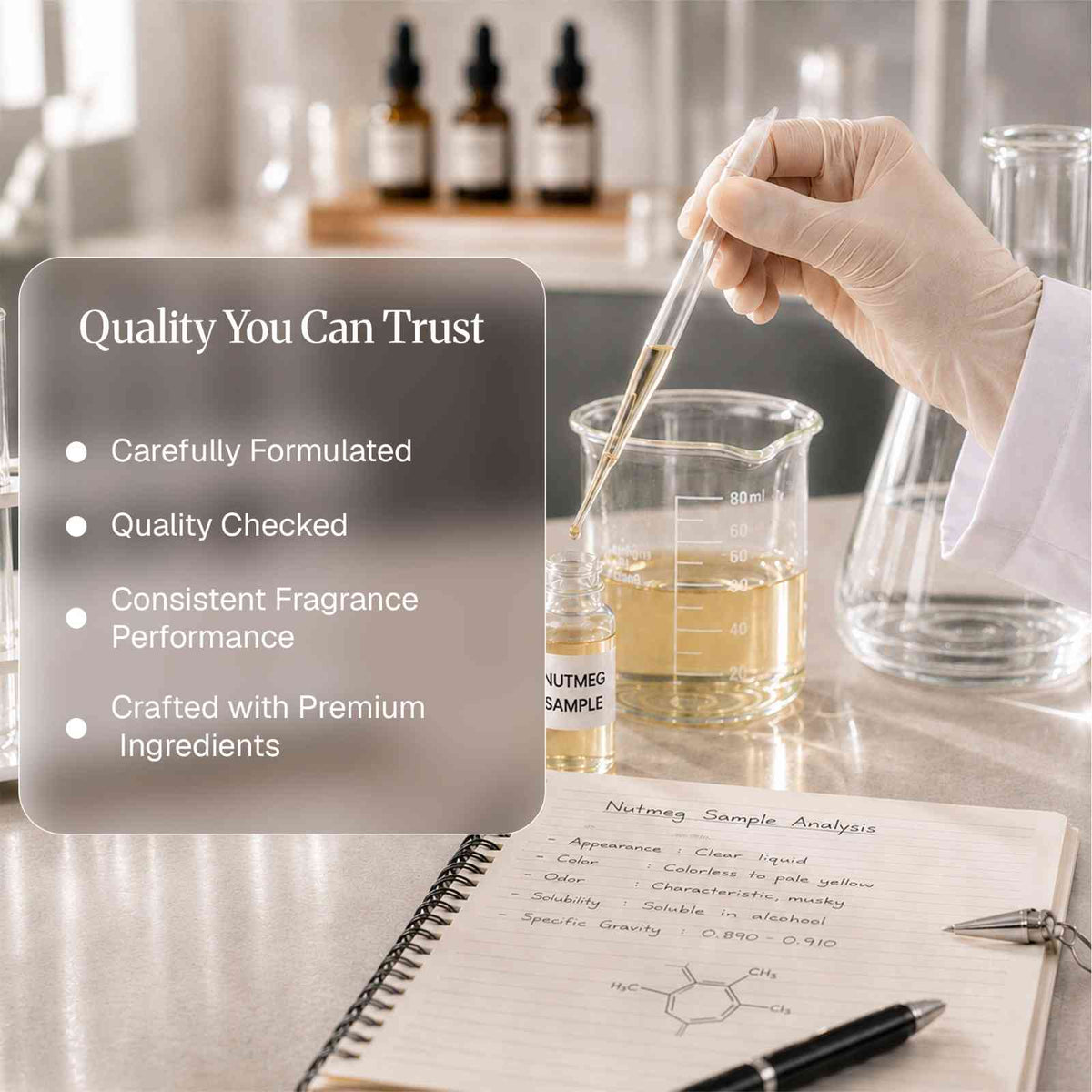 Lab Tested Nutmeg Fragrance Oil