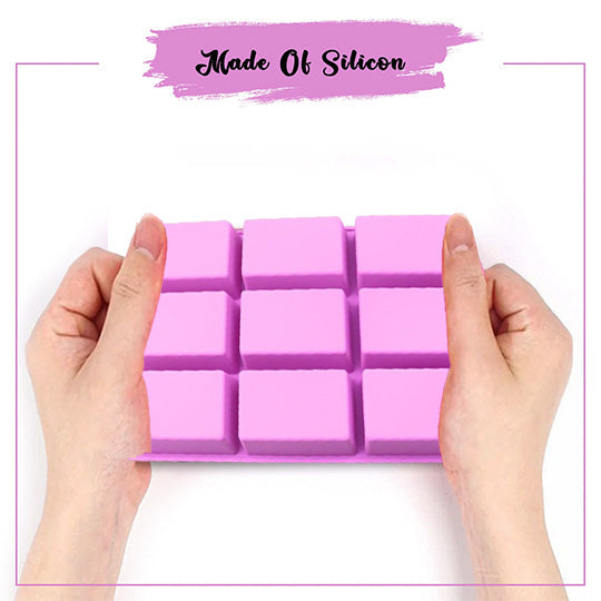 9 Cavity Rectangle Soap Mold Online