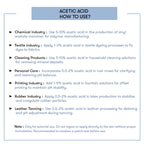 How to USe Acetic Acid