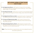 How to use Anti Ageing Herbal Extract Blend
