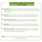 How to use Anti Wrinkle Herbal Extract Blend