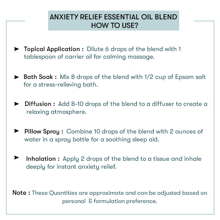 How to Use Anxiety Relief Essential Oil Blend 