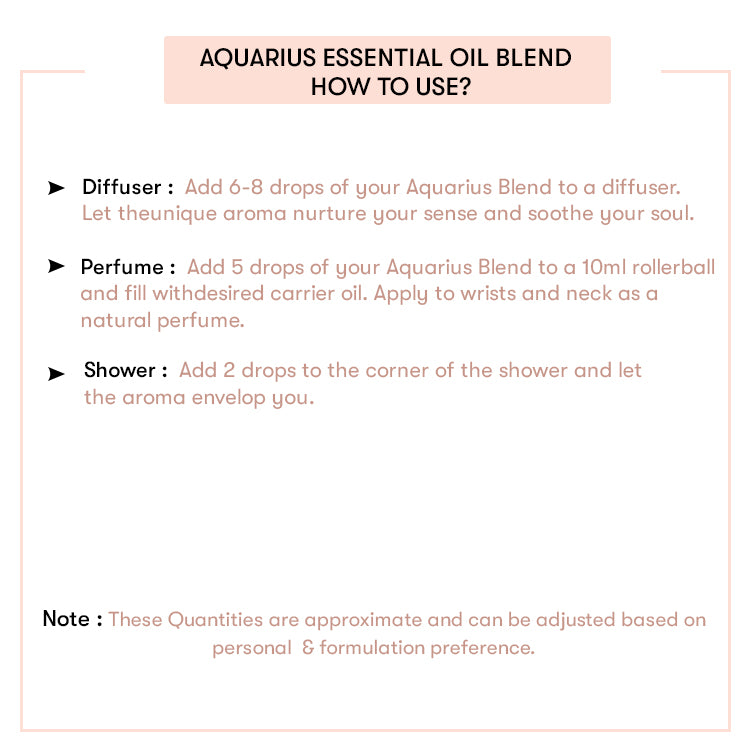 How to use Aquarius Essential Oil Blend