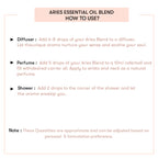 How to use Aries Essential Oil Blend