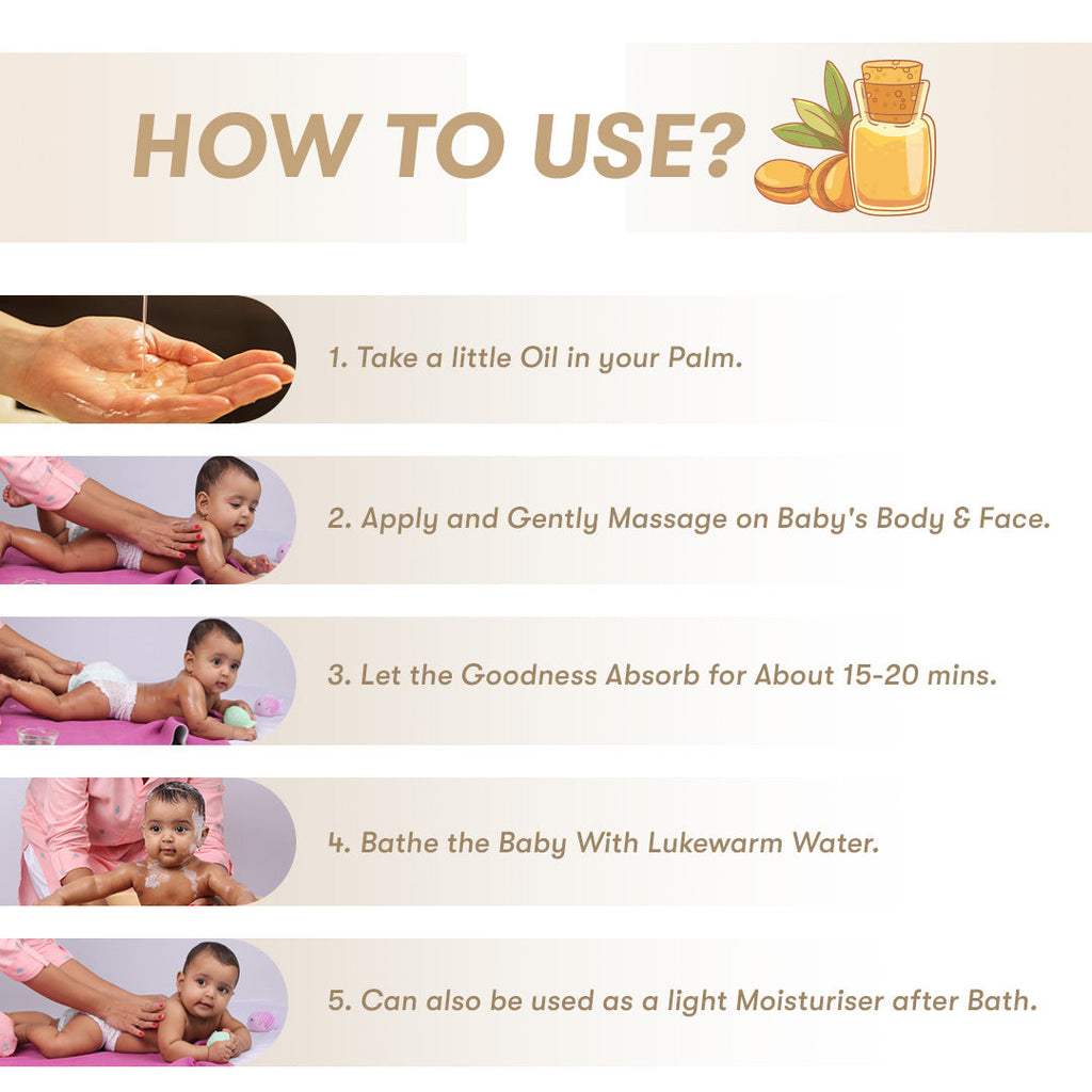 Sweet Almond Baby Oil  + Coconut Baby Hair Oil