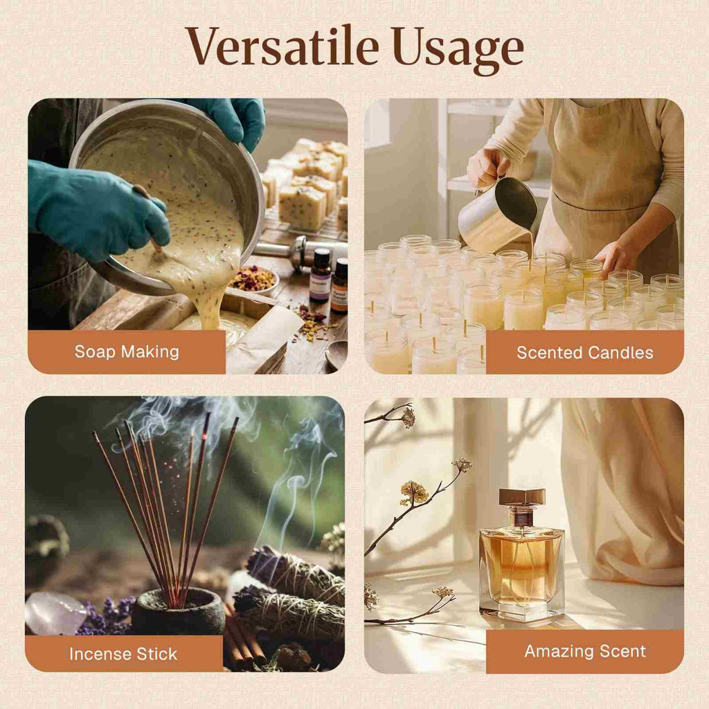 versatile usage of Wood Spice Fragrance Oil