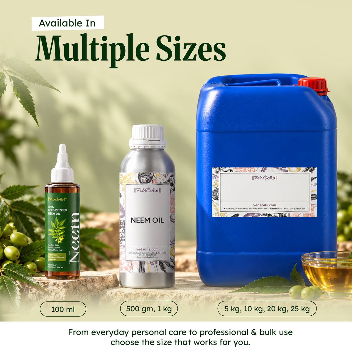 Neem Oil Multiple Sizes