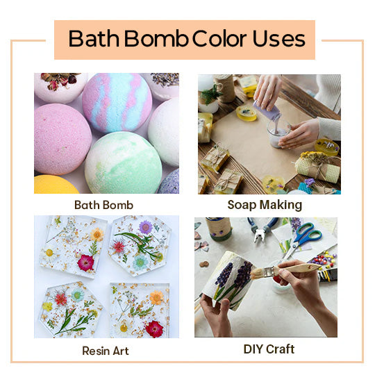 Bath Bomb Color Uses