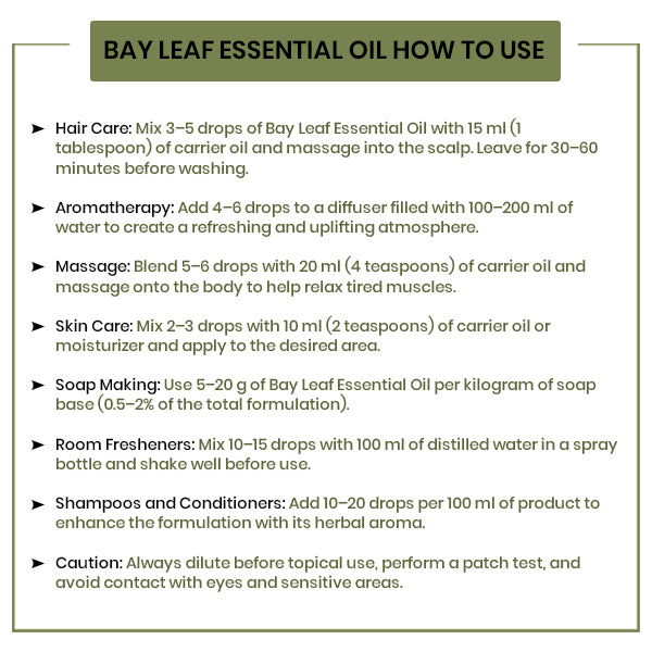 Bay Leaf Essential Oil Uses