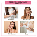 Benefits of Rose Hydrosol Water 