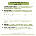 How to Use bitter Gourd Powder