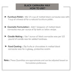 How to use Carnauba Wax (Black) Pellets