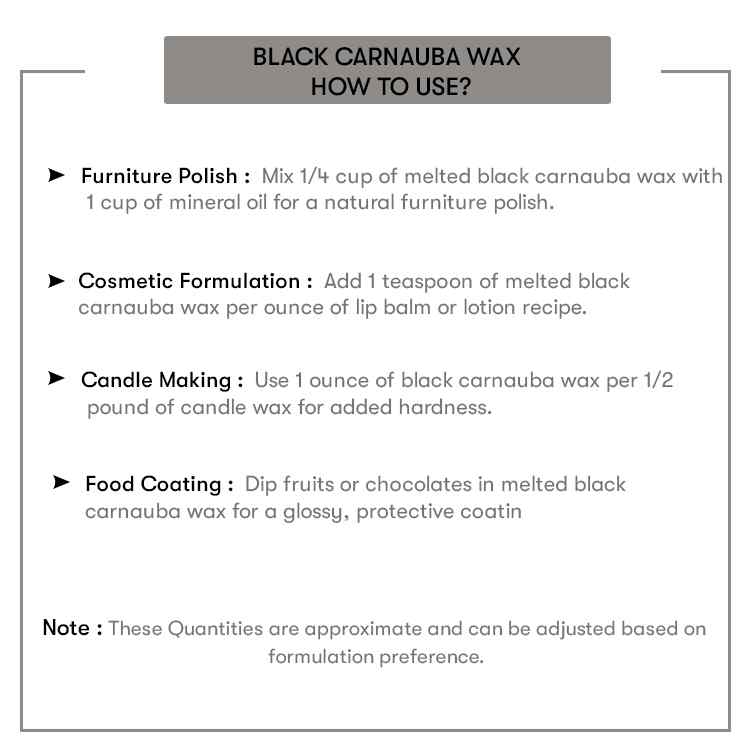 How to use Carnauba Wax (Black) Pellets