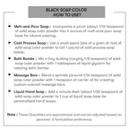 How to use Black Soap Color