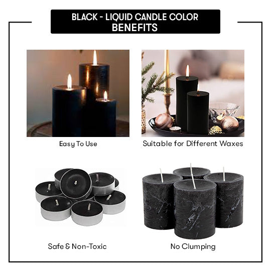 Black - Liquid Candle Color Dye Benefits