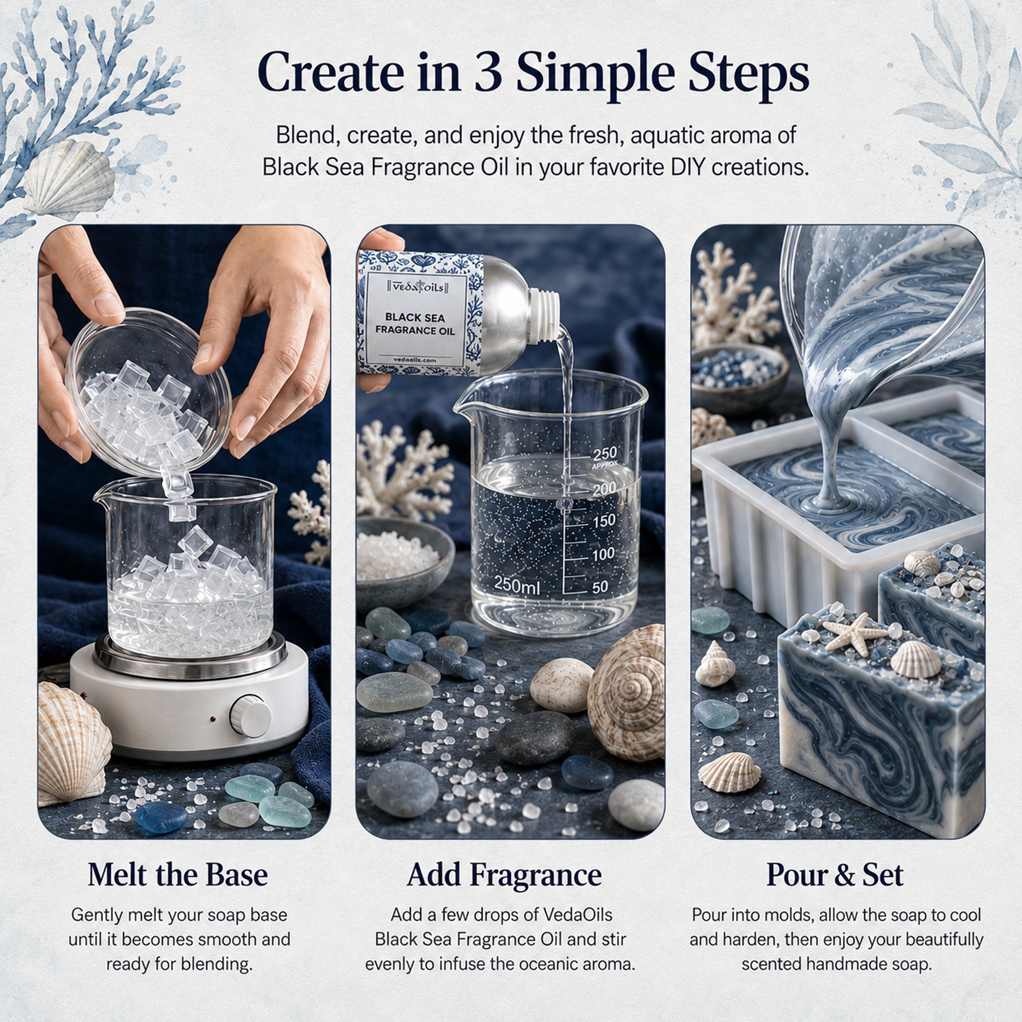 Black Sea Fragrance Oil Uses Steps