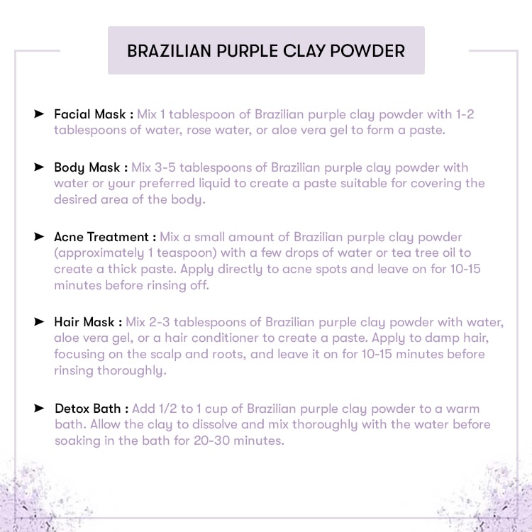 Brazilian Purple Clay Powder Recipe