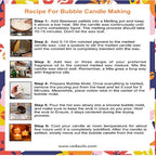 Bubble Candle Making Kit Receipe Kit