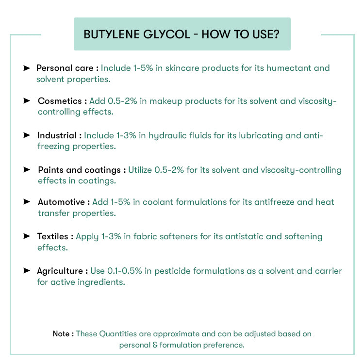 How to Use Butylene Glycol