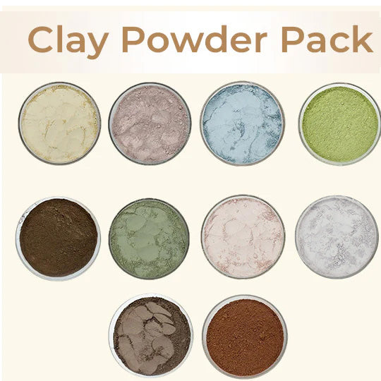 Based Clay Powder Buy 10 Sample Clay Powder Combo Pack Online in India – VedaOils