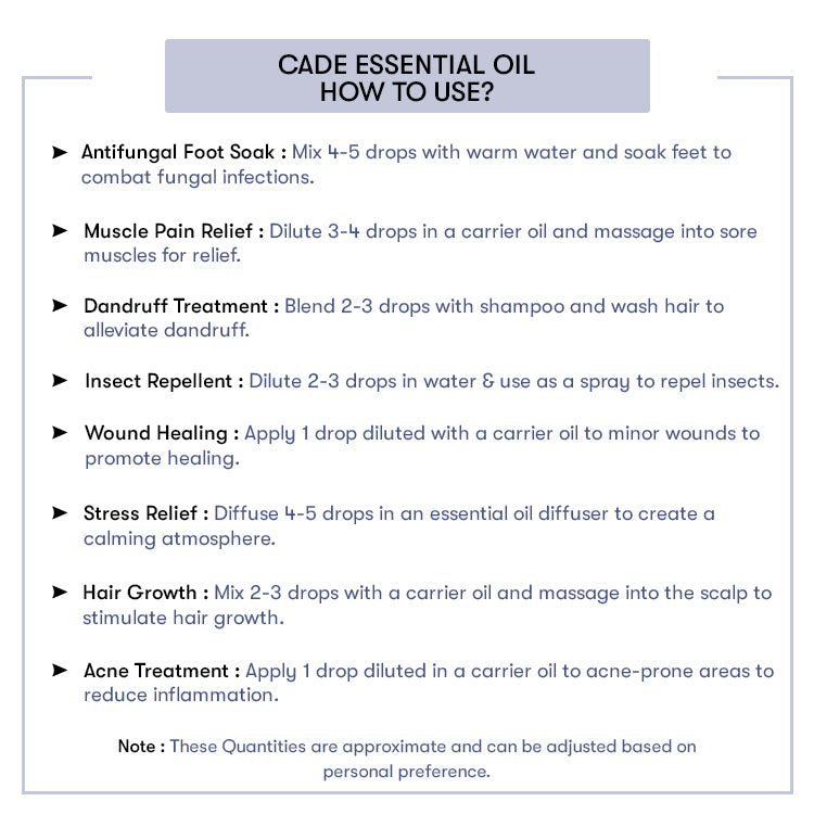 How To Use Cade Essential Oil