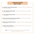 HOw to Use Camphor Powder