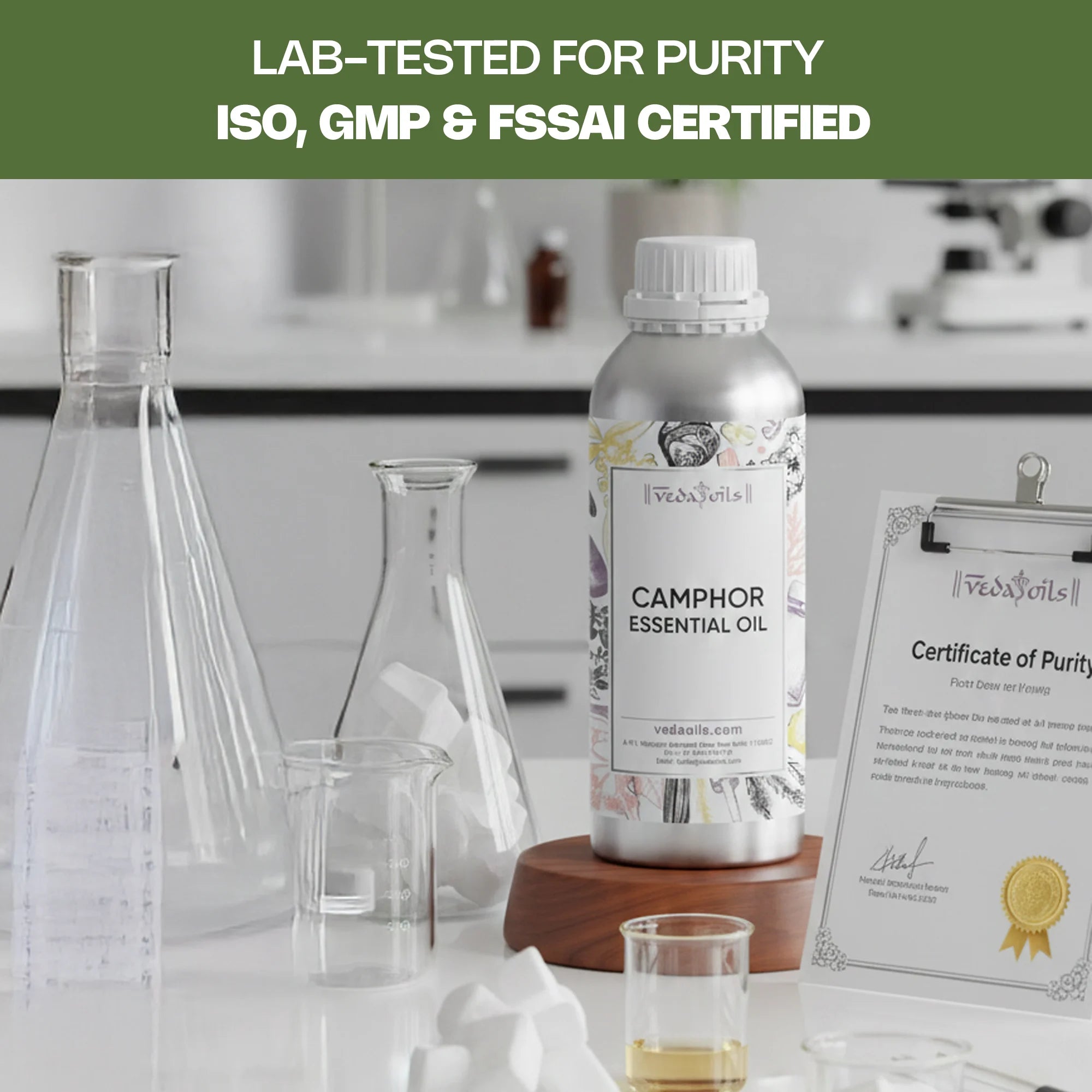 Camphor Essential Oil Lab Tested & Pure