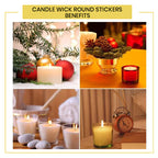 Candle Wick Round Stickers Benefits