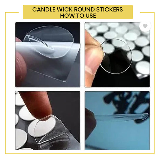 How to Use Candle Wick Round Stickers 